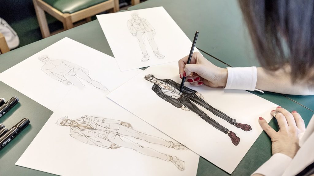 Men's Wear Design course at Istituto di Moda Burgo